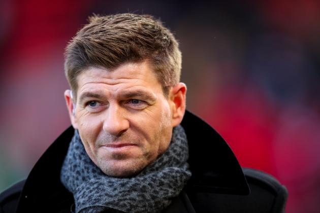 LIVERPOOL, ENGLAND - MARCH 17: Steven Gerrard former Liverpool player and current Liverpool Academy Coach looks on during the Premier League match between Liverpool and Watford at Anfield on March 17, 2018 in Liverpool, England. (Photo by Robbie Jay Barratt - AMA/Getty Images)
