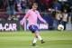 MADRID, SPAIN - MAY 3: Antoine Griezmann of Atletico Madrid warms up before the UEFA Europa League Semi Final second leg match between Atletico Madrid and Arsenal FC at Estadio Wanda Metropolitano on May 3, 2018 in Madrid, Spain. (Photo by Jean Catuffe/Getty Images)