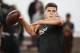 Oklahoma State quarterback Mason Rudolph passes during Pro Day for NFL football scouts in Stillwater, Okla., Thursday, March 15, 2018. (AP Photo/Sue Ogrocki)