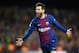 Barcelona's Argentinian forward Lionel Messi celebrates after scoring a goal during the Spanish league football match between FC Barcelona and Real Madrid CF at the Camp Nou stadium in Barcelona on May 6, 2018. (Photo by LLUIS GENE / AFP) (Photo credit should read LLUIS GENE/AFP/Getty Images)