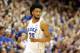 DURHAM, NC - FEBRUARY 24: Marvin Bagley III #35 of the Duke Blue Devils reacts after a play against the Syracuse Orange during their game at Cameron Indoor Stadium on February 24, 2018 in Durham, North Carolina. (Photo by Streeter Lecka/Getty Images)