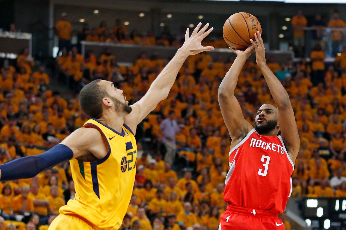 James Harden, Rockets Beat Donovan Mitchell, Jazz Behind Chris Paul's