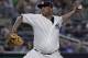 New York Yankees pitcher CC Sabathia delivers against the Cleveland Indians during the fourth inning of a baseball game Friday, May 4, 2018, in New York. (AP Photo/Julie Jacobson)