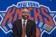 New York Knicks NBA basketball team's new head coach David Fizdale smiles during a preliminary press conference on Tuesday, May 8, 2018, in New York. The Knicks announced the hiring on Monday after agreeing with former Memphis Grizzlies coach last week. (AP Photo / Mary Altaffer)