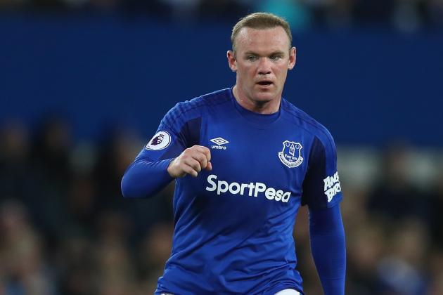 LIVERPOOL, ENGLAND - APRIL 23:  Wayne Rooney of Everton in action during the Premier League match between Everton and Newcastle United at Goodison Park on April 23, 2018 in Liverpool, England.  (Photo by Clive Brunskill/Getty Images)