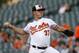 Baltimore Orioles starting pitcher Dylan Bundy throws to a Kansas City Royals batter during the first inning of a baseball game Tuesday, May 8, 2018, in Baltimore. (AP Photo/Patrick Semansky)