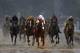 Mike Smith rides Justify to victory during the 144th running of the Kentucky Derby horse race at Churchill Downs Saturday, May 5, 2018, in Louisville, Ky. (AP Photo/Darron Cummings)