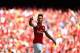 LONDON, ENGLAND - MAY 06: Pierre-Emerick Aubameyang of Arsenal celebrates after scoring his sides first goal during the Premier League match between Arsenal and Burnley at Emirates Stadium on May 6, 2018 in London, England. (Photo by Clive Mason/Getty Images)