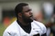 New Orleans Saints running back Mark Ingram stretches during NFL football practice in Metairie, La., Wednesday, June 14, 2017. (AP Photo/Gerald Herbert)