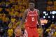 SALT LAKE CITY, UT - MAY 06: Clint Capela #15 of the Houston Rockets controls the ball in the second half during Game Four of Round Two of the 2018 NBA Playoffs against the Utah Jazz at Vivint Smart Home Arena on May 6, 2018 in Salt Lake City, Utah. The Rockets beat the Jazz 100-87. NOTE TO USER: User expressly acknowledges and agrees that, by downloading and or using this photograph, User is consenting to the terms and conditions of the Getty Images License Agreement. (Photo by Gene Sweeney Jr./Getty Images)