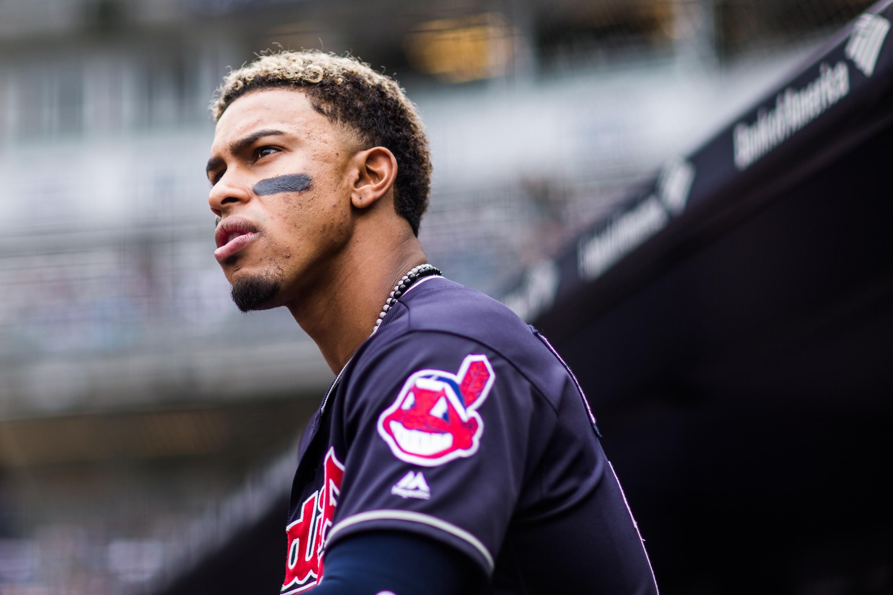 Cleveland Indians SS Francisco Lindor loses bet (and his hair