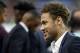 Brazilian PSG player Neymar looks at the end of the French Cup soccer final Paris Saint Germain against Les Herbiers at the Stade de France stadium in Saint-Denis, outside Paris, Tuesday, May 8, 2018. Paris Saint-Germain beat resilient third-division side Les Herbiers 2-0 to win the French Cup. (AP Photo/Francois Mori)