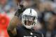 Oakland Raiders outside linebacker Bruce Irvin (51) against the Denver Broncos during an NFL football game in Oakland, Calif., Sunday, Nov. 26, 2017. (AP Photo/D. Ross Cameron)