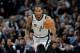 FILE - In this Jan. 13, 2018, file photo, San Antonio Spurs forward Kawhi Leonard (2) moves the ball up court during the second half of an NBA basketball game against the Denver Nuggets, in San Antonio. The absolute unwillingness to answer certain questions is part of the San Antonio Spurs' mystique. The Spurs just don't share much. So there is some unmistakable irony here that when it comes to the obviously fractured relationship between San Antonio and Kawhi Leonard, it's the Spurs who are the ones frustrated by the lack of answers. (AP Photo/Eric Gay, File)