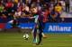 VALENCIA, SPAIN - MAY 13: Thomas Vermaelen of FC Barcelona fouls Emmanuel Boateng of Levante UD during the La Liga match between Levante UD and FC Barcelona at Estadi Ciutat de Valencia on May 13, 2018 in Valencia, Spain. (Photo by Alex Caparros/Getty Images)