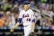 NEW YORK, NY - MAY 02: Jacob deGrom #48 of the New York Mets walks off the field after the fourth inning against the Atlanta Braves on May 2, 2018 at Citi Field in the Flushing neighborhood of the Queens borough of New York City. (Photo by Elsa/Getty Images)