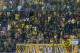 BUDAPEST, HUNGARY - JULY 6: The supporters of Beitar Jerusalem wait for the kick-off prior to the UEFA Europa League First Qualifying Round 2nd leg match between Vasas FC and Beitar Jerusalem at Ferenc Szusza Stadium on July 6, 2017 in Budapest, Hungary. (Photo by Laszlo Szirtesi/Getty Images)