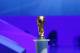 The World Cup trophy is displayed during the draw ceremony for the 2014 soccer World Cup in Costa do Sauipe near Salvador, Brazil, Friday, Dec. 6, 2013. (AP Photo/Victor R. Caivano)