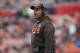 CLEVELAND, OH - DECEMBER 17: Head coach Hue Jackson of the Cleveland Browns looks on in the first quarter against the Baltimore Ravens at FirstEnergy Stadium on December 17, 2017 in Cleveland, Ohio. (Photo by Kirk Irwin/Getty Images)