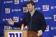 New York Giants quarterback Eli Manning speaks during a news conference after an NFL football game against the Washington Redskins Sunday, Dec. 31, 2017, in East Rutherford, N.J. The Giants won 18-10. (AP Photo/Bill Kostroun)