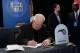 NEW YORK, NEW YORK - MAY 16: Pat Williams of the Orlando Magic takes notes inside the lottery room during the 2017 NBA Draft Lottery at the New York Hilton in New York, New York. NOTE TO USER: User expressly acknowledges and agrees that, by downloading and or using this Photograph, user is consenting to the terms and conditions of the Getty Images License Agreement. Mandatory Copyright Notice: Copyright 2017 NBAE (Photo by Jennifer Pottheiser/NBAE via Getty Images)