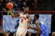 BOISE, ID - MARCH 15: Deandre Ayton #13 of the Arizona Wildcats handles the ball in the first half against Ikenna Smart #34 of the Buffalo Bulls during the first round of the 2018 NCAA Men's Basketball Tournament at Taco Bell Arena on March 15, 2018 in Boise, Idaho. (Photo by Kevin C. Cox/Getty Images)