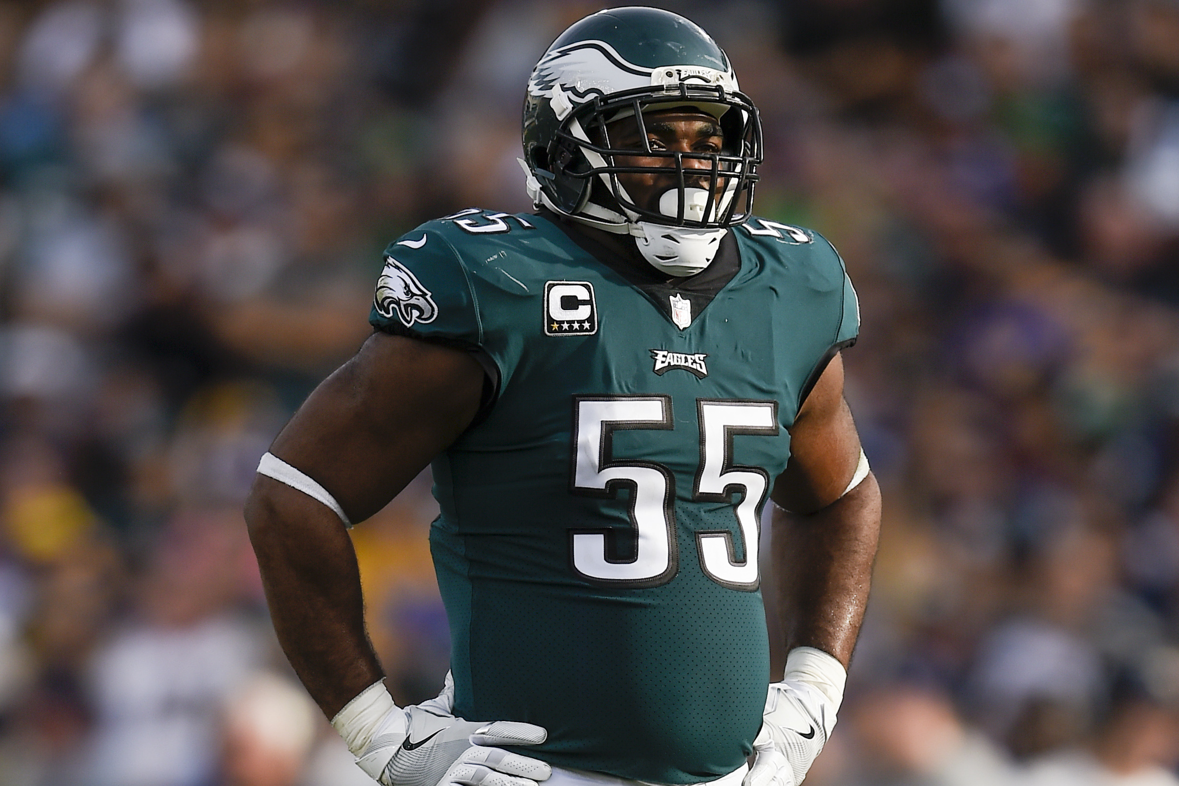 Report Brandon Graham Could Miss Workouts After Surgery on Ankle Injury