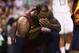 BOSTON, MA - MAY 15: LeBron James #23 of the Cleveland Cavaliers reacts after being hit in the face in the first half against the Boston Celtics during Game Two of the 2018 NBA Eastern Conference Finals at TD Garden on May 15, 2018 in Boston, Massachusetts. NOTE TO USER: User expressly acknowledges and agrees that, by downloading and or using this photograph, User is consenting to the terms and conditions of the Getty Images License Agreement. (Photo by Maddie Meyer/Getty Images)