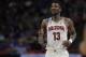 Arizona's forward Deandre Ayton during the first half of a first-round game against Buffalo in the NCAA men's college basketball tournament Thursday, March 15, 2018, in Boise, Idaho. (AP Photo/Ted S. Warren)