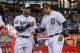 MINNEAPOLIS, MN - JULY 15: American League All-Star Miguel Cabrera #24 of the Detroit Tigers and Robinson Cano #22 of the Seattle Mariners during the 85th MLB All-Star Game at Target Field on July 15, 2014 in Minneapolis, Minnesota. (Photo by Brace Hemmelgarn/Minnesota Twins/Getty Images)