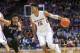 BOISE, ID - JANUARY 13: Guard Chandler Hutchison #15 of the Boise State Broncos drives to the key during first half action against the San Diego State Aztecs on January 13, 2018 at Taco Bell Arena in Boise, Idaho. (Photo by Loren Orr/Getty Images)