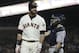 San Francisco Giants' Brandon Belt reacts after striking out against the San Diego Padres during the sixth inning of a baseball game in San Francisco, Tuesday, May 1, 2018. The Padres won 3-2. (AP Photo/Jeff Chiu)