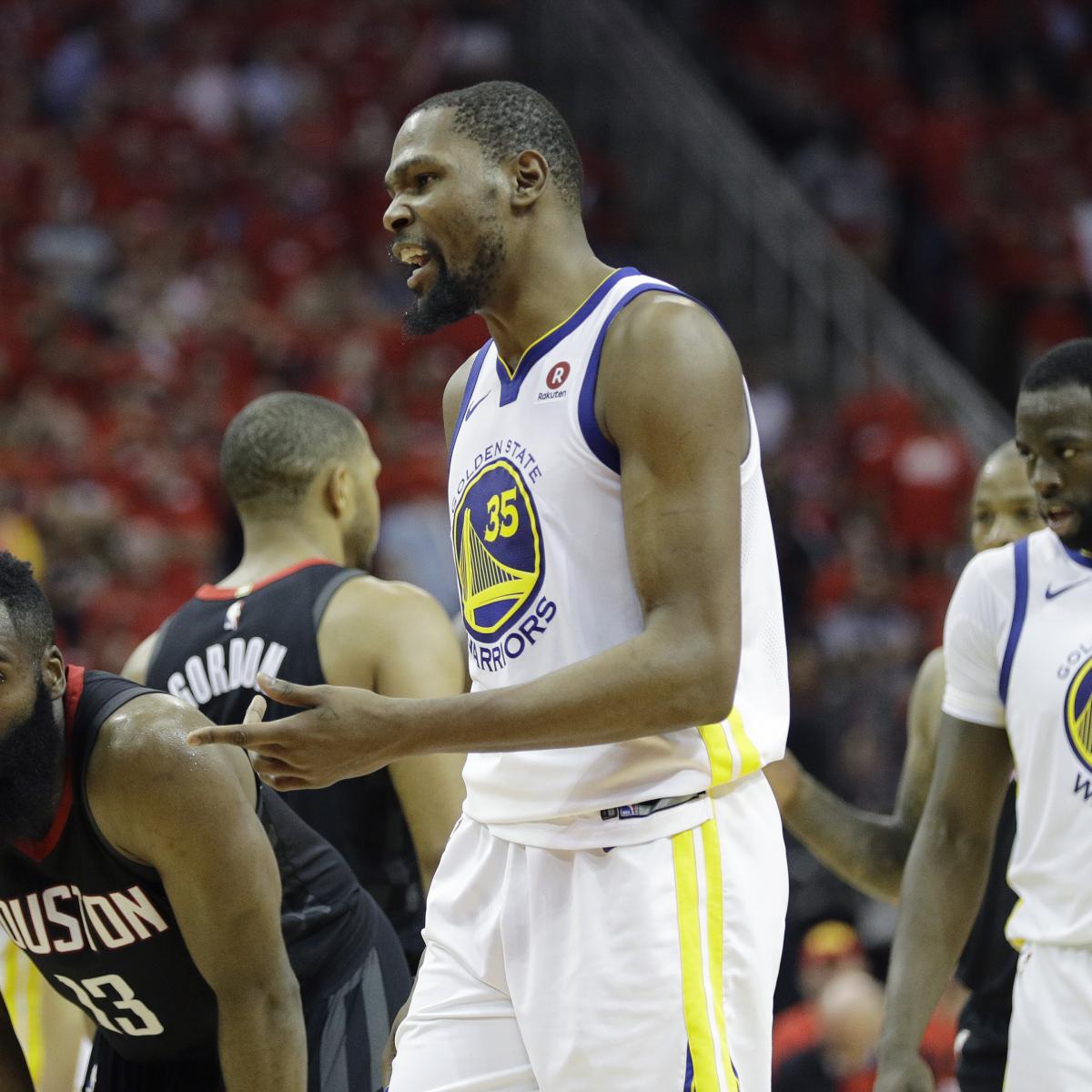 Kevin Durant: 'We're Not Invincible' After Game 2 Loss vs. Rockets | Bleacher Report | Latest News, Videos and Highlights