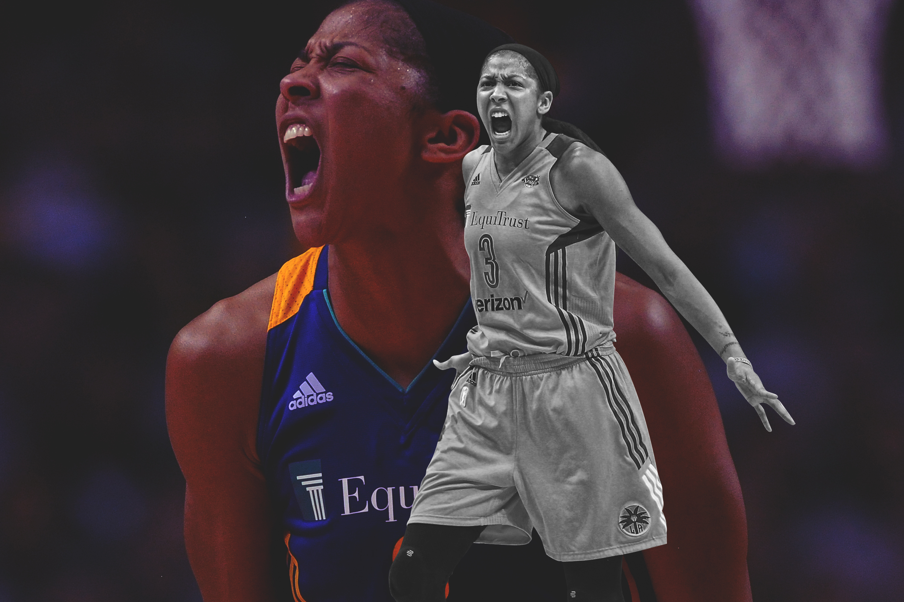 Signed Candace Parker Adidas Women's WNBA L.A. Sparks Gold Jersey Sz. S