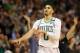 BOSTON, MA - MAY 15: Jayson Tatum #0 of the Boston Celtics gestures after making a basket in the first half against the Cleveland Cavaliers during Game Two of the 2018 NBA Eastern Conference Finals at TD Garden on May 15, 2018 in Boston, Massachusetts. NOTE TO USER: User expressly acknowledges and agrees that, by downloading and or using this photograph, User is consenting to the terms and conditions of the Getty Images License Agreement. (Photo by Maddie Meyer/Getty Images)