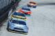 Driver Kevin Harvick leads the field during practice for a NASCAR Cup Series auto race, Saturday, April 14, 2018 in Bristol, Tenn. (AP Photo/Wade Payne)