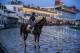 BALTIMORE, MD - MAY 18: Quip with trainer Rodolphe Brisset aboard completes final preparations for the Preakness Stakes at Pimlico Racecourse on May 18, 2018 in Baltimore, Maryland. (Photo by Alex Evers/Eclipse Sportswire/Getty Images)