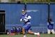 New York Giants running back Saquon Barkley catches a pass during NFL football rookie minicamp Friday, May 11, 2018, in East Rutherford, N.J. (AP Photo/Frank Franklin II)