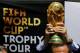 Argentina's former football player Jorge Valdano displays the FIFA World Cup trophy upon arrival at Miguel Hidalgo International Airport in Guadalajara, Jalisco State, Mexico, on April 9, 2018 as part of the FIFA World Cup trophy tour.
The FIFA World Cup trophy tour touches 91 cities in 51 countries during a three-month period before the start of the World Cup in Russia. / AFP PHOTO / Ulises RUIZ (Photo credit should read ULISES RUIZ/AFP/Getty Images)