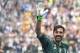 Juventus' goalkeeper from Italy Gianluigi Buffon waves during the victory ceremony following the Italian Serie A last football match of the season Juventus versus Verona, on May 19, 2018 at the Allianz Stadium in Turin. Juventus won their 34th Serie A title (scudetto) and seventh in succession. (Photo by Andreas SOLARO / AFP) (Photo credit should read ANDREAS SOLARO/AFP/Getty Images)