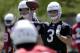 Arizona Cardinals' Josh Rosen (3) throws during an organized team activity at the NFL football team's training facility, Tuesday, May 15, 2018, in Tempe, Ariz. (AP Photo/Matt York)