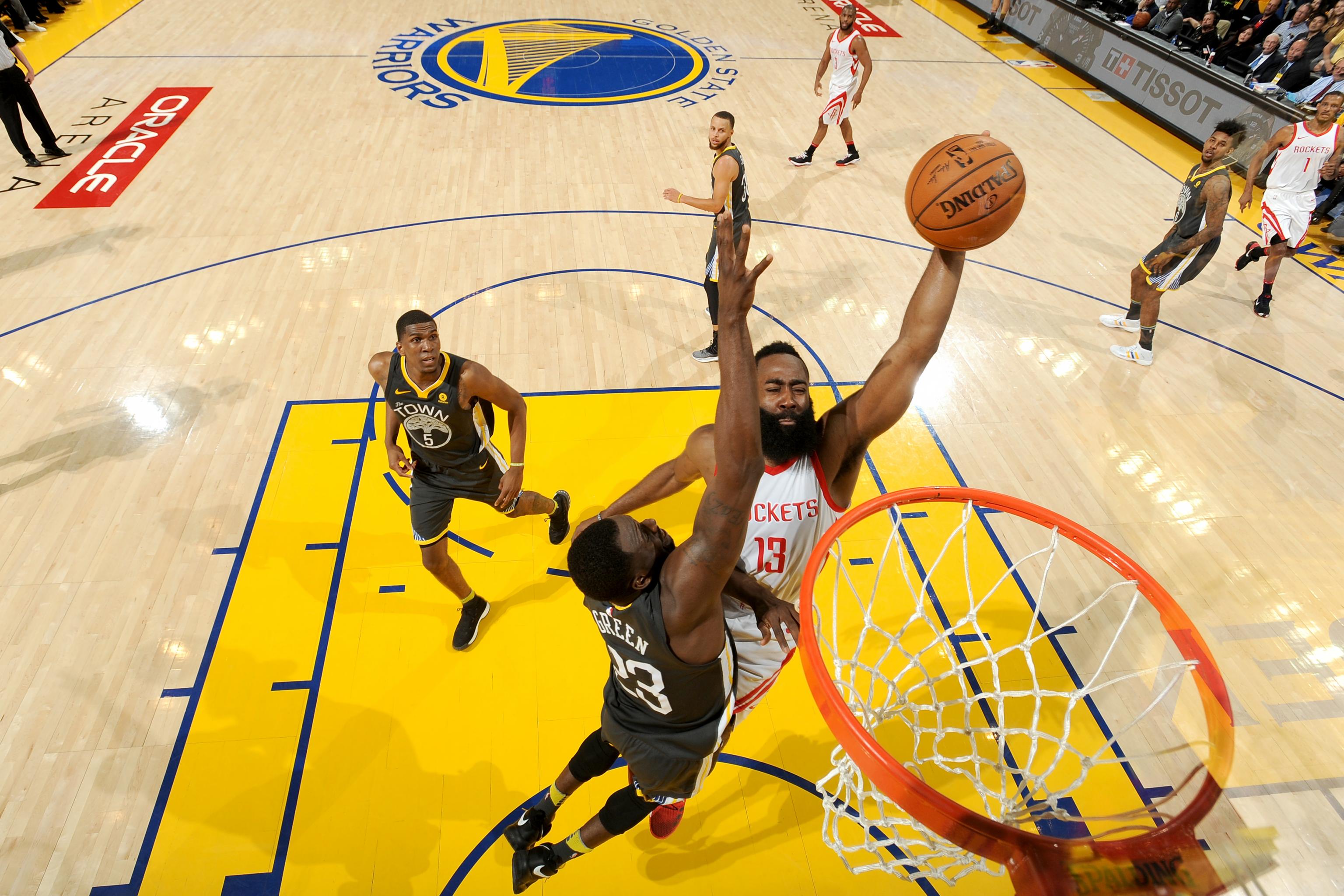 VIDEO: James Harden is a hero for dunking the life out of Draymond Green -  The Dream Shake