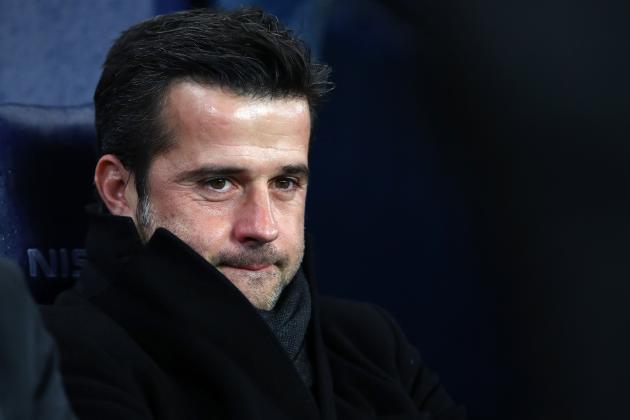 MANCHESTER, ENGLAND - JANUARY 02: Marco Silva, Manager of Watford looks on prior to the Premier League match between Manchester City and Watford at Etihad Stadium on January 2, 2018 in Manchester, England.  (Photo by Julian Finney/Getty Images)