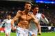 MADRID, SPAIN - APRIL 11: Cristiano Ronaldo of Real Madrid celebrates scoring his side's first goal during the UEFA Champions League Quarter Final, second leg match between Real Madrid and Juventus at Estadio Santiago Bernabeu on April 11, 2018 in Madrid, Spain. (Photo by Chris Brunskill Ltd/Getty Images)