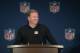 Commissioner Roger Goodell answers a question from a reporter during a news conference at the NFL owners meetings, Wednesday, March 28, 2018 in Orlando, Fla. (Phelan M. Ebenhack/AP Images for NFL)