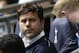 Tottenham Hotspur's Argentinian head coach Mauricio Pochettino awaits kick off in the English Premier League football match between Tottenham Hotspur and Leicester City at Wembley Stadium in London, on May 13, 2018. (Photo by Ian KINGTON / AFP) / RESTRICTED TO EDITORIAL USE. No use with unauthorized audio, video, data, fixture lists, club/league logos or 'live' services. Online in-match use limited to 75 images, no video emulation. No use in betting, games or single club/league/player publications. / (Photo credit should read IAN KINGTON/AFP/Getty Images)