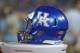 LEXINGTON, KY - OCTOBER 07: A Kentucky Wildcats helmet is seen during the game against the Missouri Tigers at Commonwealth Stadium on October 7, 2017 in Lexington, Kentucky. (Photo by Michael Hickey/Getty Images)