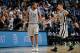 SAN ANTONIO, TX - MARCH 4: Kawhi Leonard #2 and Danny Green #14 of the San Antonio Spurs high five each other during the game against the Minnesota Timberwolves on March 4, 2017 at the AT&T Center in San Antonio, Texas. NOTE TO USER: User expressly acknowledges and agrees that, by downloading and or using this photograph, user is consenting to the terms and conditions of the Getty Images License Agreement. Mandatory Copyright Notice: Copyright 2017 NBAE (Photos by Mark Sobhani/NBAE via Getty Images)
