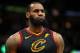 CLEVELAND, OH - MAY 25: LeBron James #23 of the Cleveland Cavaliers reacts after a play in the fourth quarter against the Boston Celtics during Game Six of the 2018 NBA Eastern Conference Finals at Quicken Loans Arena on May 25, 2018 in Cleveland, Ohio. NOTE TO USER: User expressly acknowledges and agrees that, by downloading and or using this photograph, User is consenting to the terms and conditions of the Getty Images License Agreement. (Photo by Gregory Shamus/Getty Images)