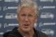 Seattle Seahawks head coach Pete Carroll talks to reporters following NFL football practice, Thursday, May 24, 2018, in Renton, Wash. (AP Photo/Ted S. Warren)